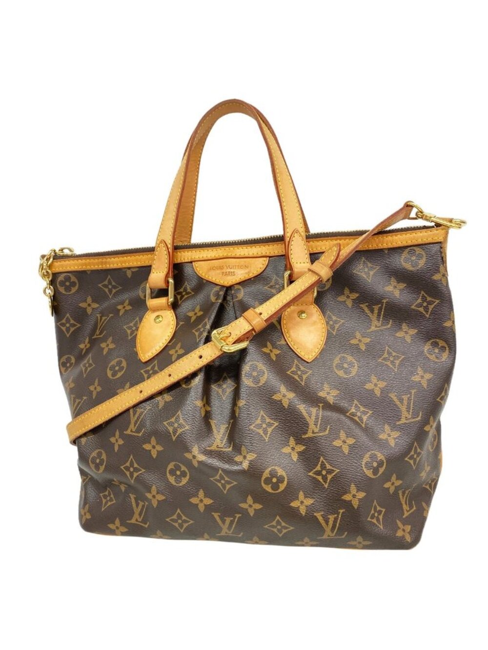 Louis Vuitton Handbag Monogram Palermo PM Brown 2-Way Bag
